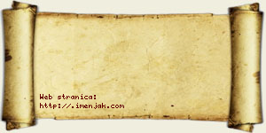 Jakov Blašković vizit kartica